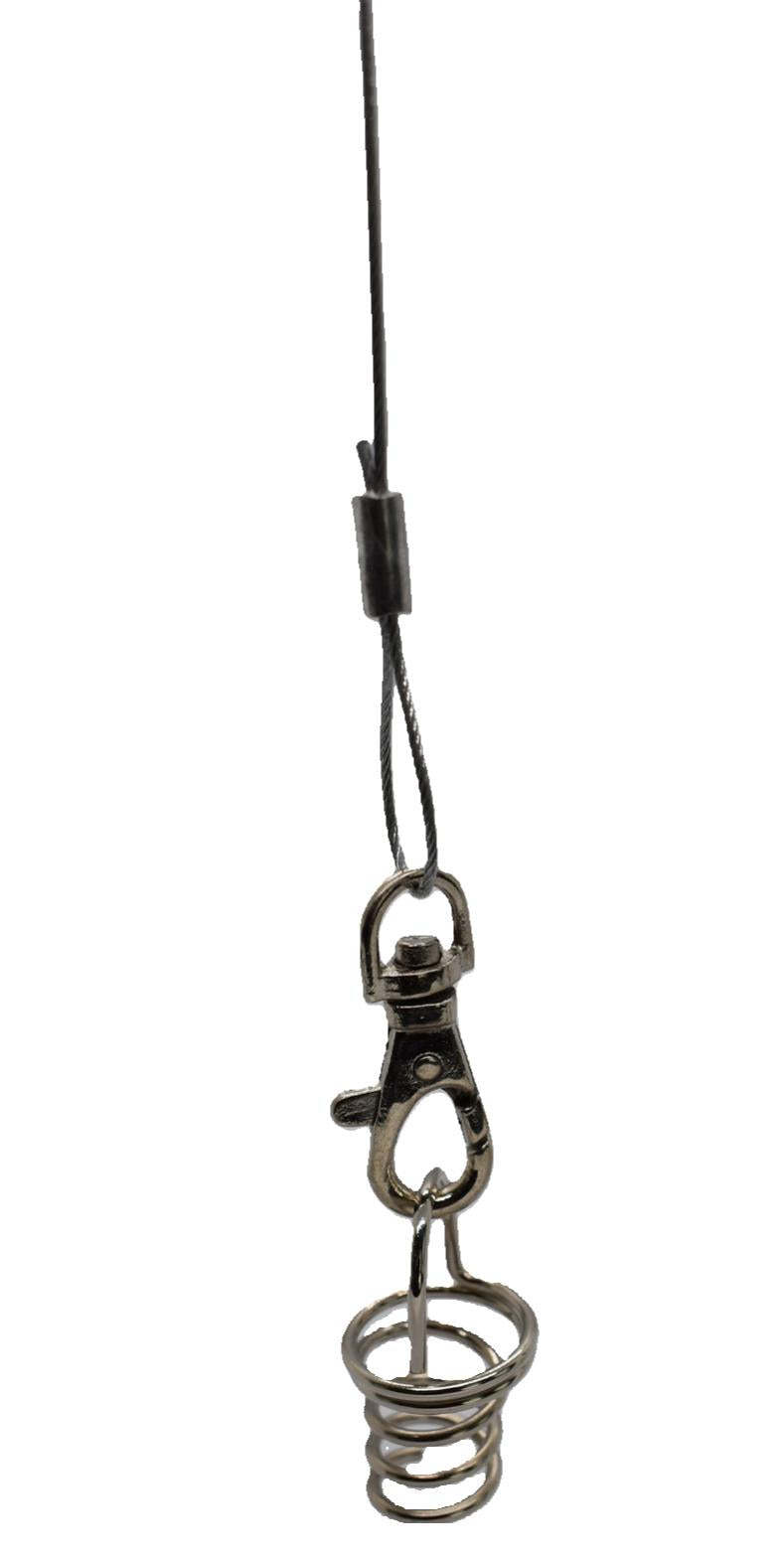 Acoustical ceiling hanger with NEBULOK gripper