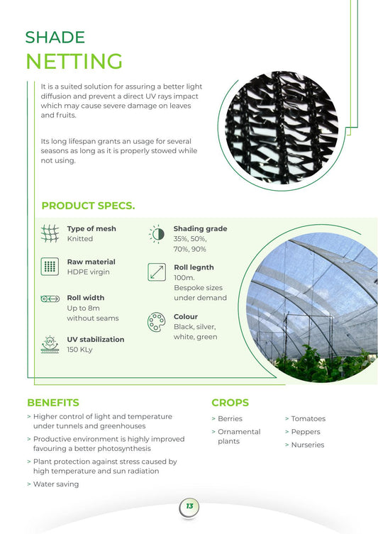 Shade Netting 40% – Ref. SN 40/0061/0000
