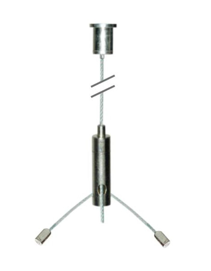 Adjustable height lighting suspension kit
